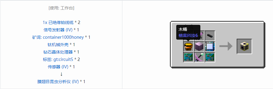 我的世界格雷科技6功能机器合成表大全