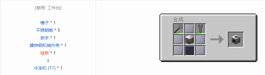 我的世界格雷科技6功能机器合成表大全