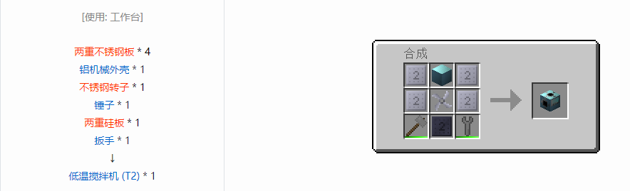 我的世界格雷科技6功能机器合成表大全