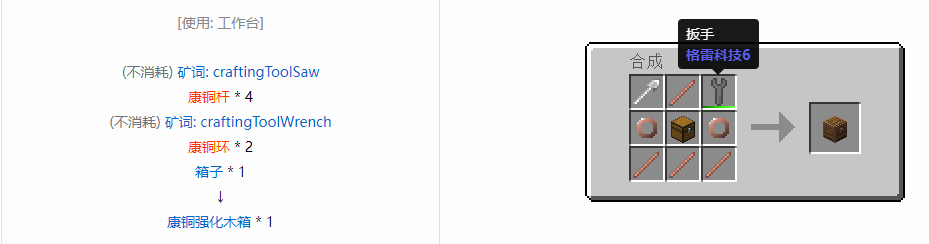 我的世界格雷科技6物品容器合成表大全