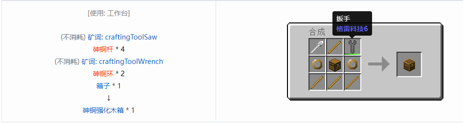 我的世界格雷科技6物品容器合成表大全