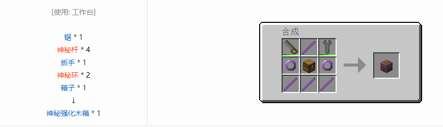 我的世界格雷科技6物品容器合成表大全