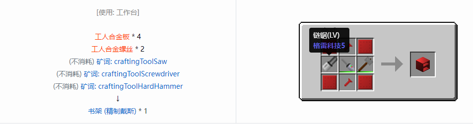 我的世界格雷科技6物品容器合成表大全