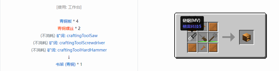 我的世界格雷科技6物品容器合成表大全