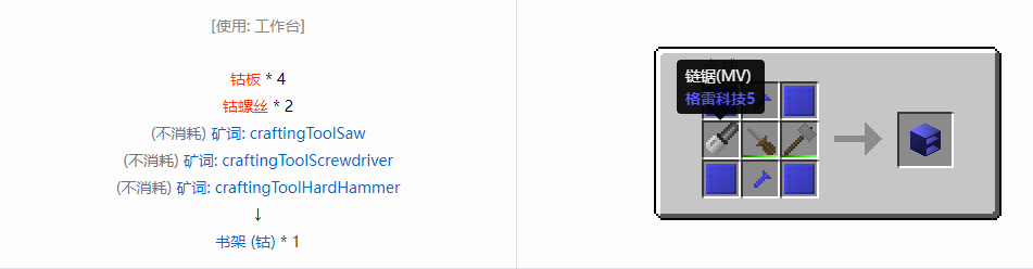 我的世界格雷科技6物品容器合成表大全