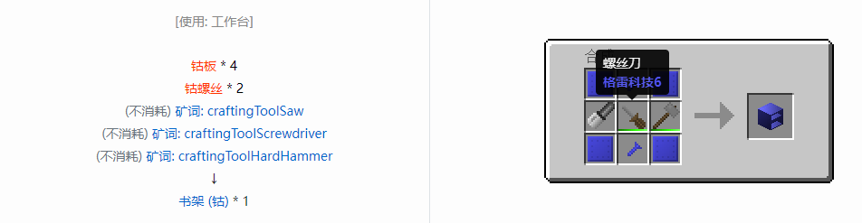 我的世界格雷科技6物品容器合成表大全