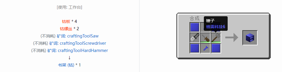 我的世界格雷科技6物品容器合成表大全
