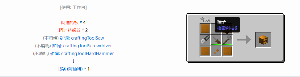 我的世界格雷科技6物品容器合成表大全