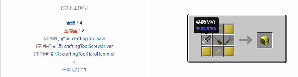 我的世界格雷科技6物品容器合成表大全