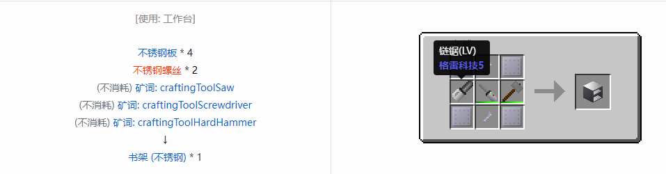 我的世界格雷科技6物品容器合成表大全