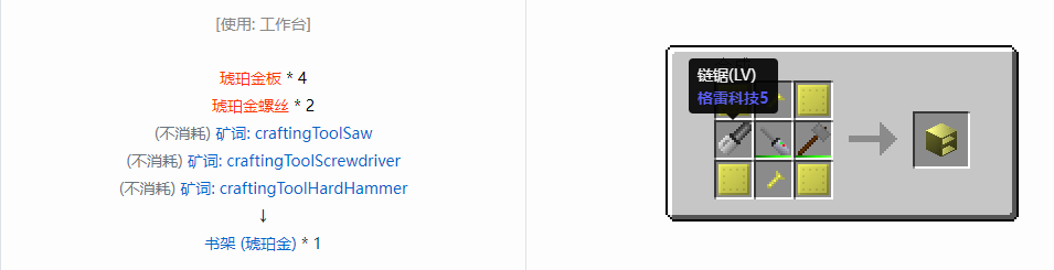 我的世界格雷科技6物品容器合成表大全