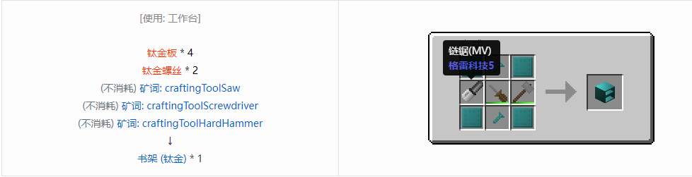 我的世界格雷科技6物品容器合成表大全