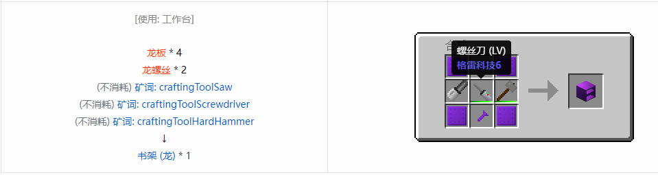 我的世界格雷科技6物品容器合成表大全