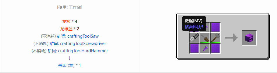 我的世界格雷科技6物品容器合成表大全
