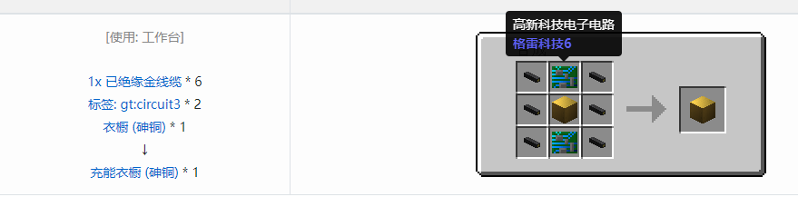 我的世界格雷科技6物品容器合成表大全