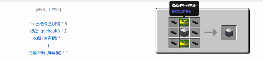 我的世界格雷科技6物品容器合成表大全