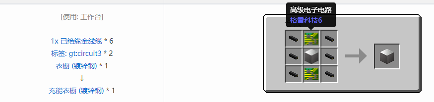 我的世界格雷科技6物品容器合成表大全