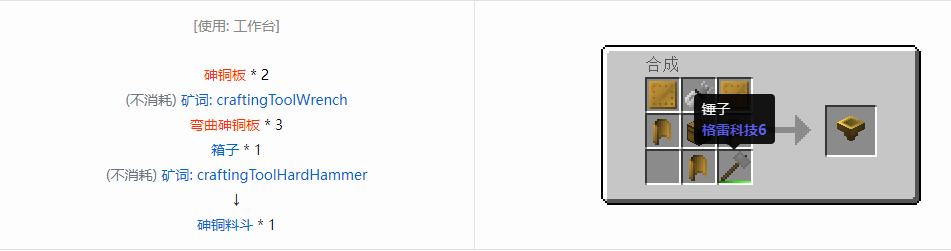 我的世界格雷科技6料斗合成表大全