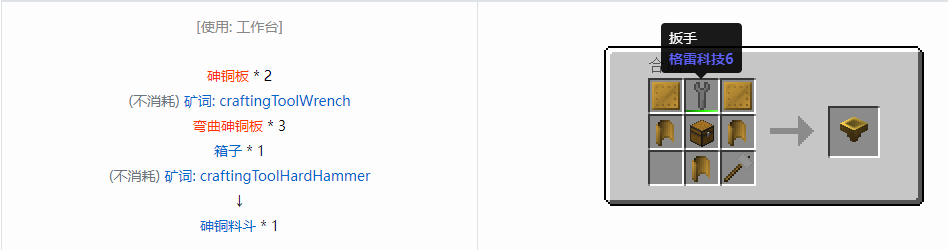 我的世界格雷科技6料斗合成表大全