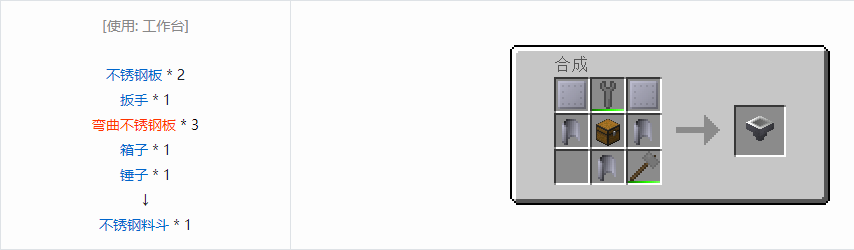 我的世界格雷科技6料斗合成表大全