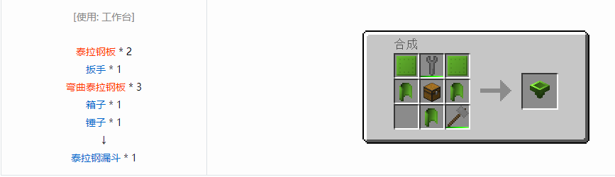 我的世界格雷科技6物品容器合成表大全
