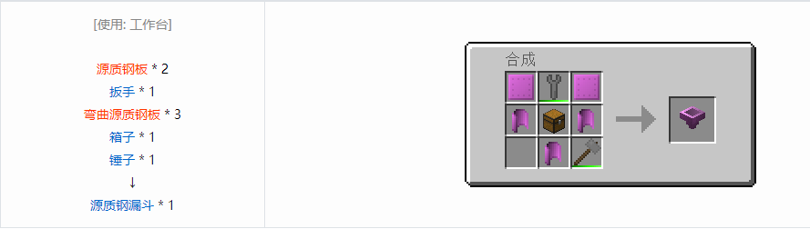 我的世界格雷科技6物品容器合成表大全