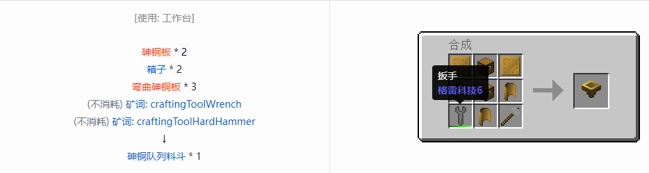 我的世界格雷科技6物品容器合成表大全