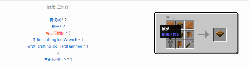 我的世界格雷科技6物品容器合成表大全