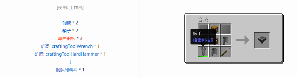 我的世界格雷科技6物品容器合成表大全