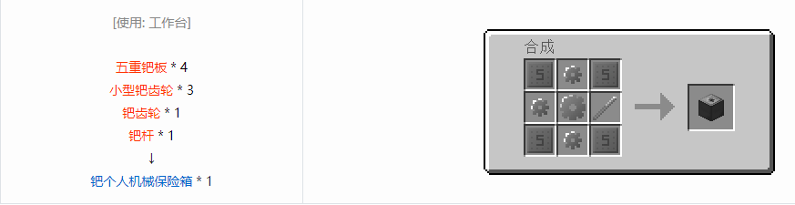 我的世界格雷科技6物品容器合成表大全