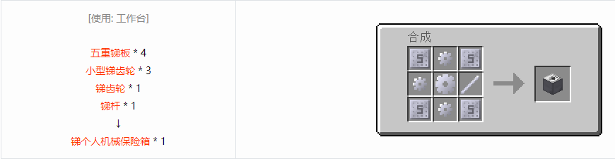 我的世界格雷科技6物品容器合成表大全