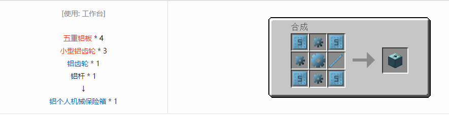 我的世界格雷科技6物品容器合成表大全