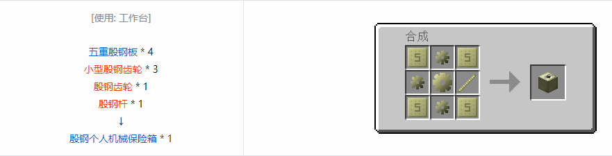 我的世界格雷科技6物品容器合成表大全