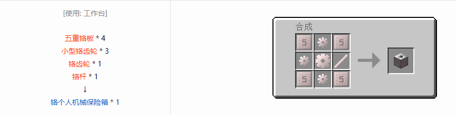 我的世界格雷科技6物品容器合成表大全