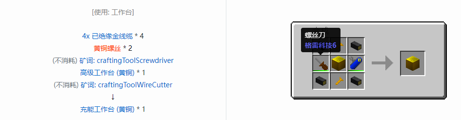 我的世界格雷科技6物品容器合成表大全
