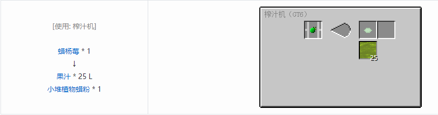 我的世界格雷科技6饮料流体合成表大全