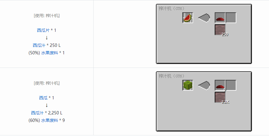 我的世界格雷科技6饮料流体合成表大全