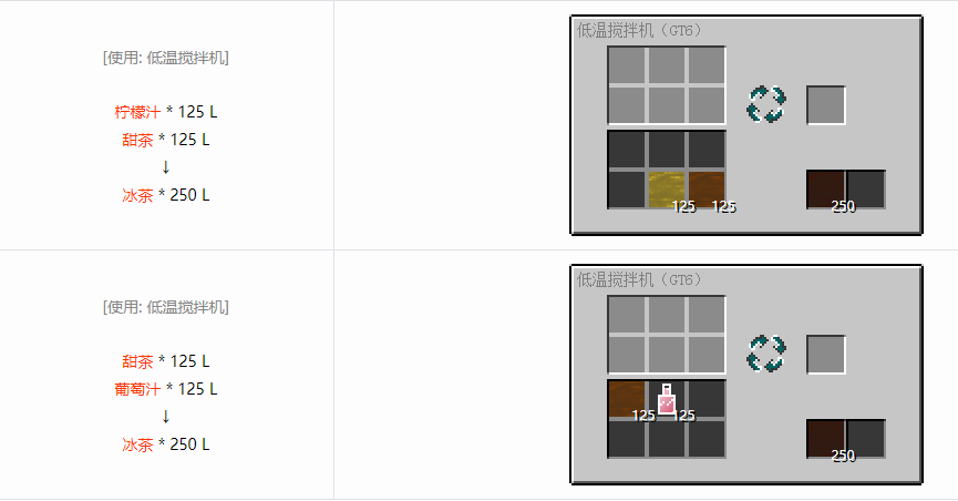 我的世界格雷科技6饮料流体合成表大全