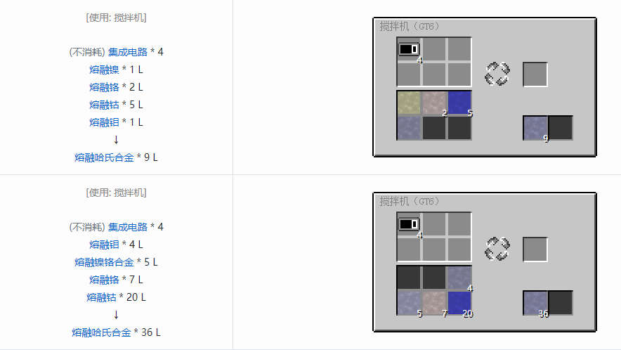 我的世界格雷科技6熔融材料合成表大全