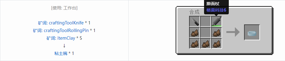 我的世界格雷科技6工具合成表大全