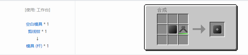 我的世界格雷科技6压模模具合成表大全