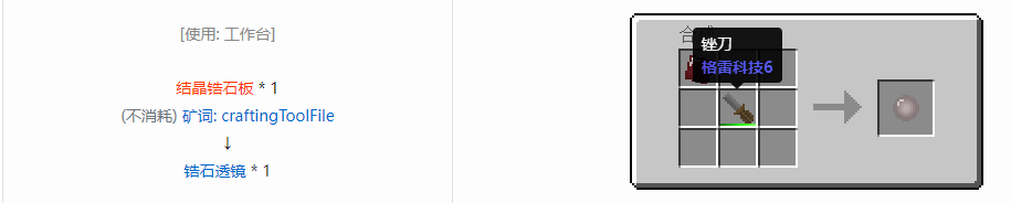 我的世界格雷科技6工具合成表大全