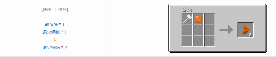 我的世界格雷科技5箔合成表大全