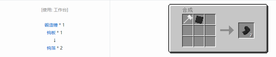 我的世界格雷科技5箔合成表大全