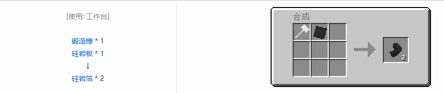 我的世界格雷科技5箔合成表大全