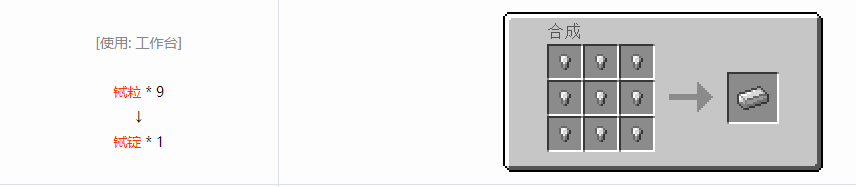 我的世界格雷科技6锭合成表大全