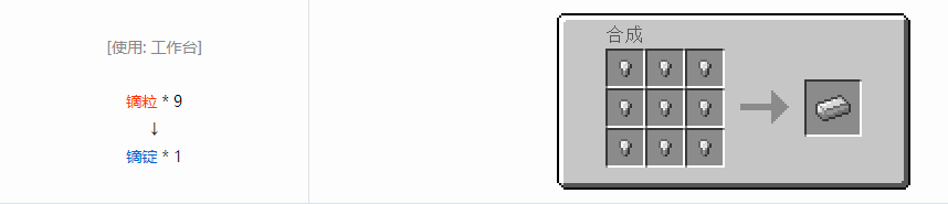 我的世界格雷科技6锭合成表大全