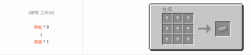 我的世界格雷科技6锭合成表大全