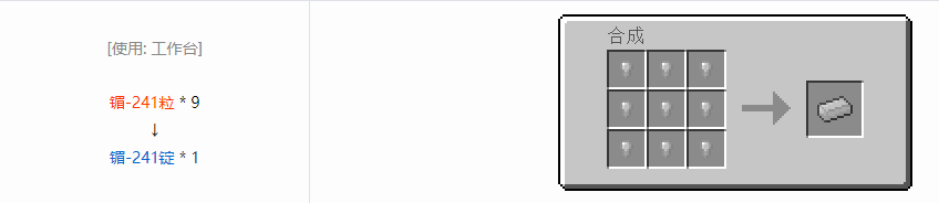 我的世界格雷科技6锭合成表大全