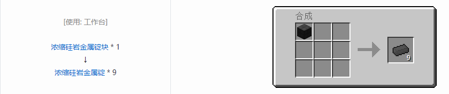 我的世界格雷科技6锭合成表大全